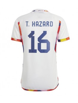 Billige Belgia Thorgan Hazard #16 Bortedrakt VM 2022 Kortermet